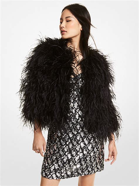 michael kors bolero|Feather Bolero Jacket .